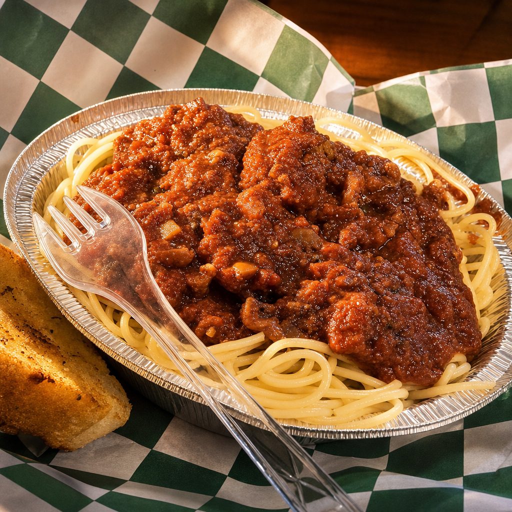 LS Spaghetti with Meat Sauce.