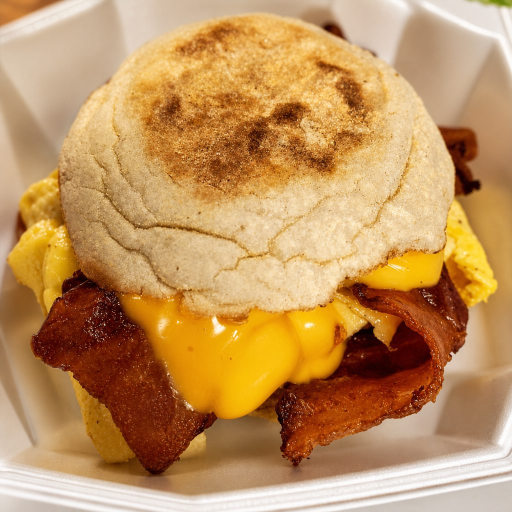 Supreme Breakfast Sandwich.