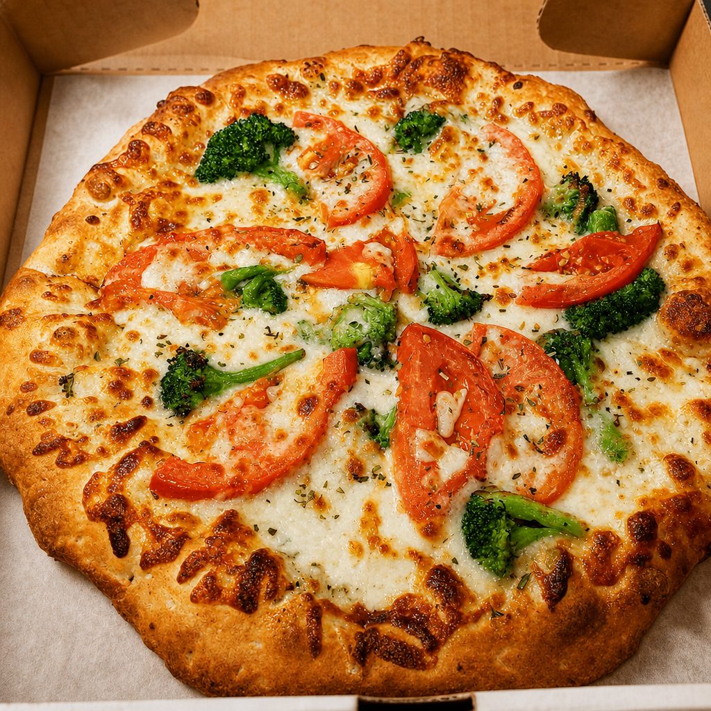 White Veggie Pizza.
