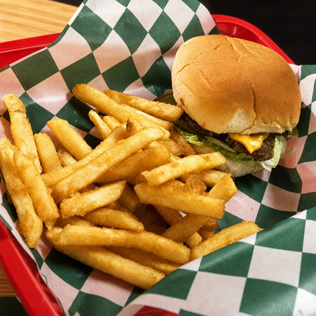 Kids Cheeseburger with Fries.
